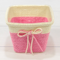 Кашпо плетеное